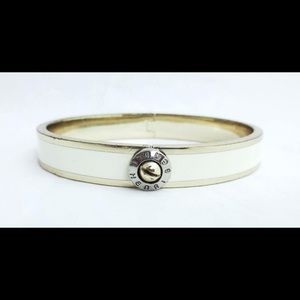Henri Bendel Enamel Bangle White